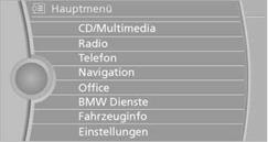 Das Hauptmenü wird angezeigt.