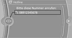 Ausstattung mit BMW Assist oder BMW TeleServices